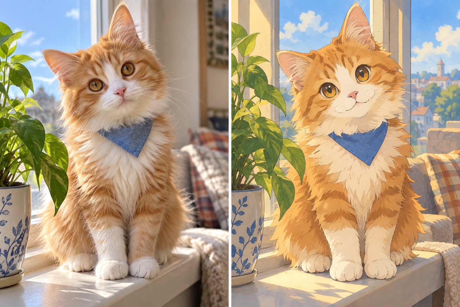 Your pet as a retro anime character