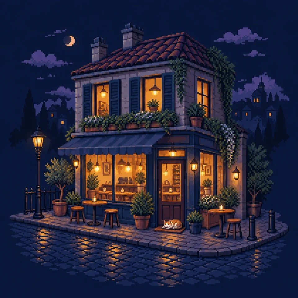 A cozy night scene